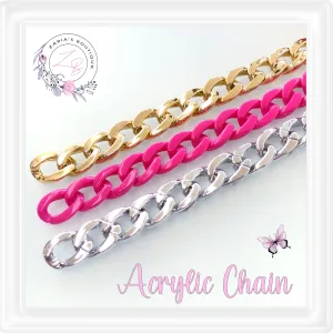 ⋅  Acrylic Chains ⋅ 3 Colours ⋅ Per Metre ⋅