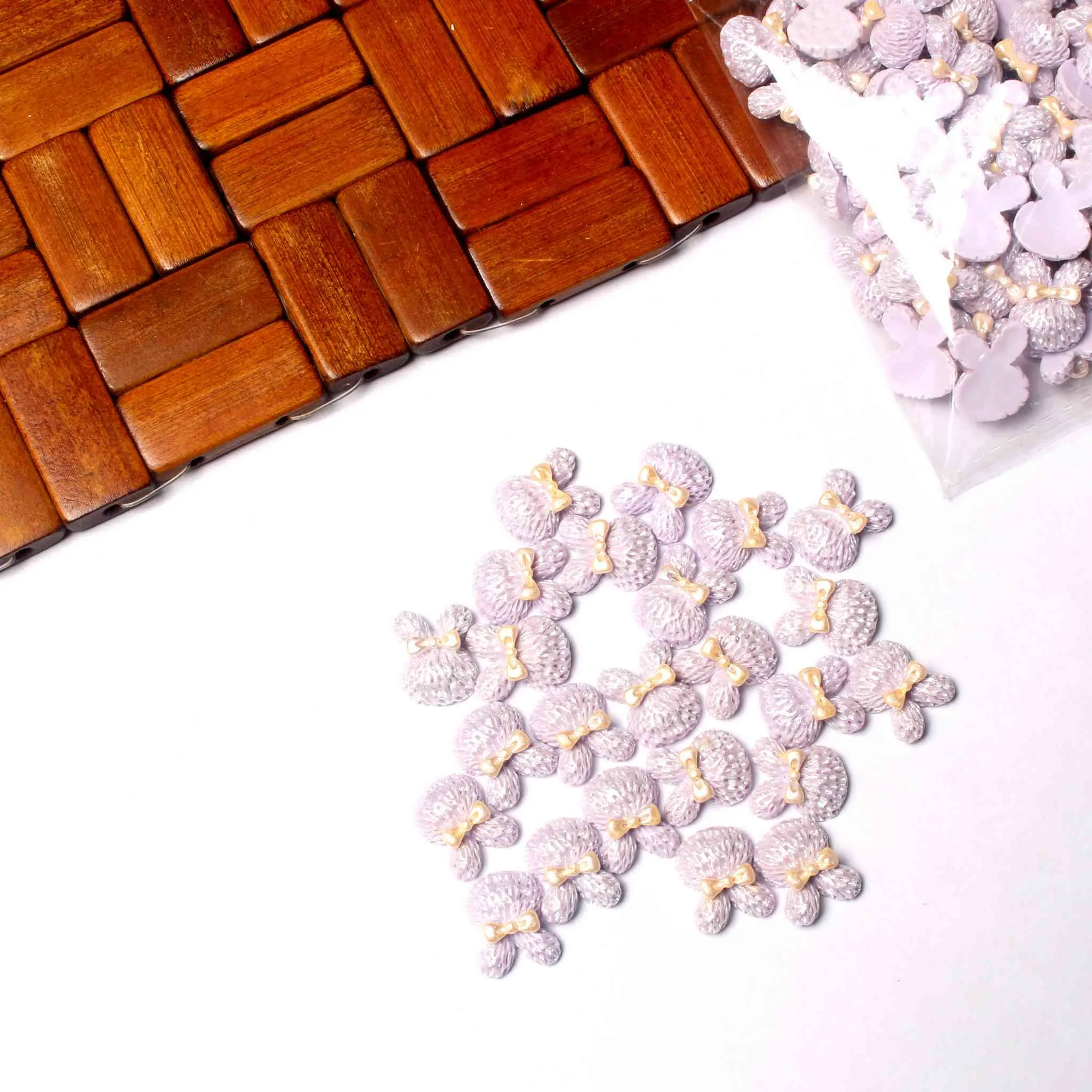 🐻🐰 Flat Base Resin Cabochons - Teddy & Bunny Designs for DIY Crafts & Decor! 🌈