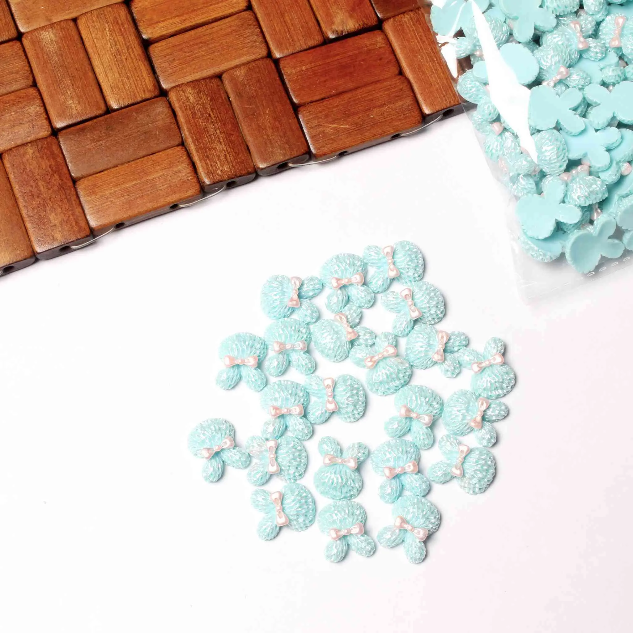 🐻🐰 Flat Base Resin Cabochons - Teddy & Bunny Designs for DIY Crafts & Decor! 🌈