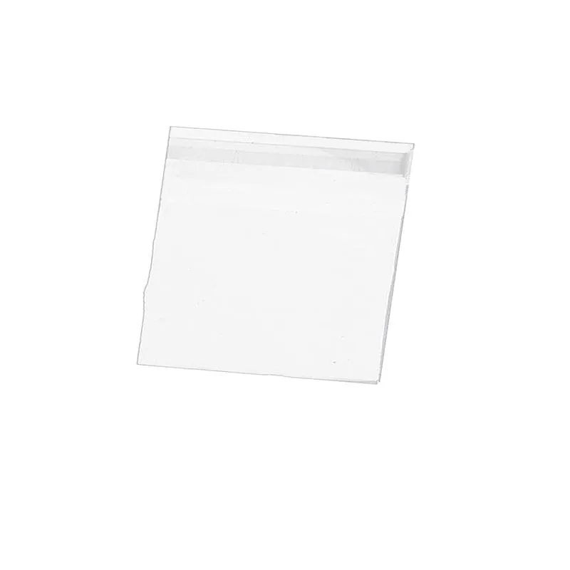 100X Translucent Plastic Candy Packaging Bags Self Adhesive Cookie Biscuit Bags