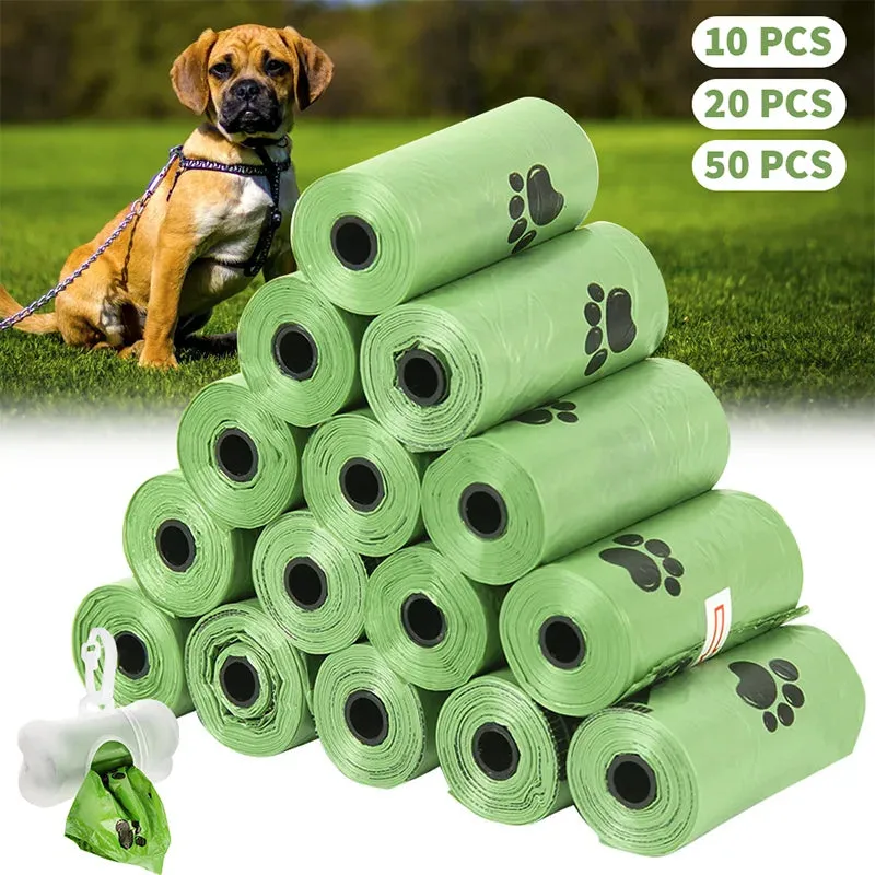 10/20/50pcs Dog Poop Bags Disposable Pet Waste Bags Dog Up Clean Bag Dispenser Outdoor Clean Pet Supplies