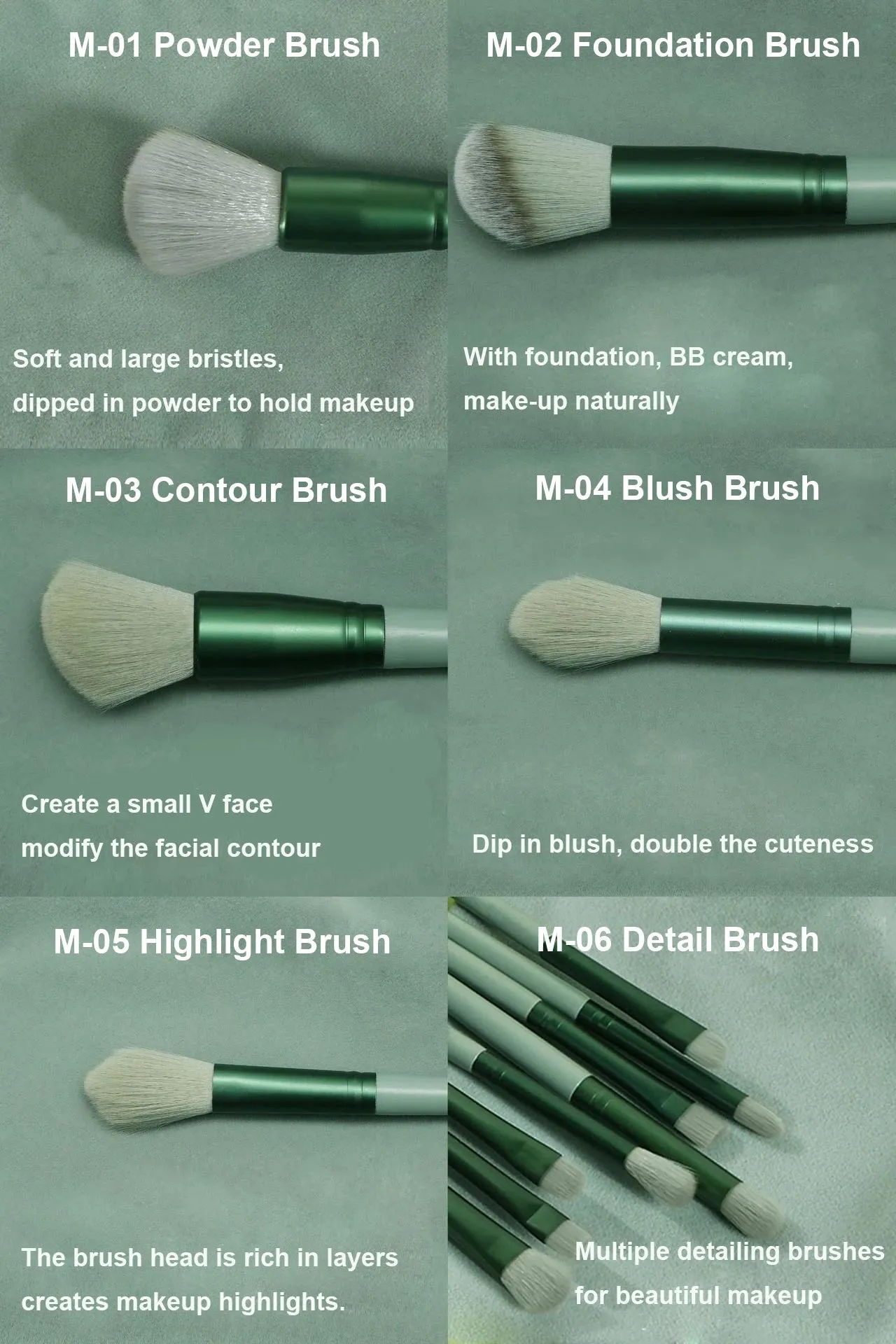 13-Piece Makeup Brush Set Eye Shadow Foundation Cosmetic Brush Eyeshadow Blush Beauty Soft Make Up Brushes w/ Bag