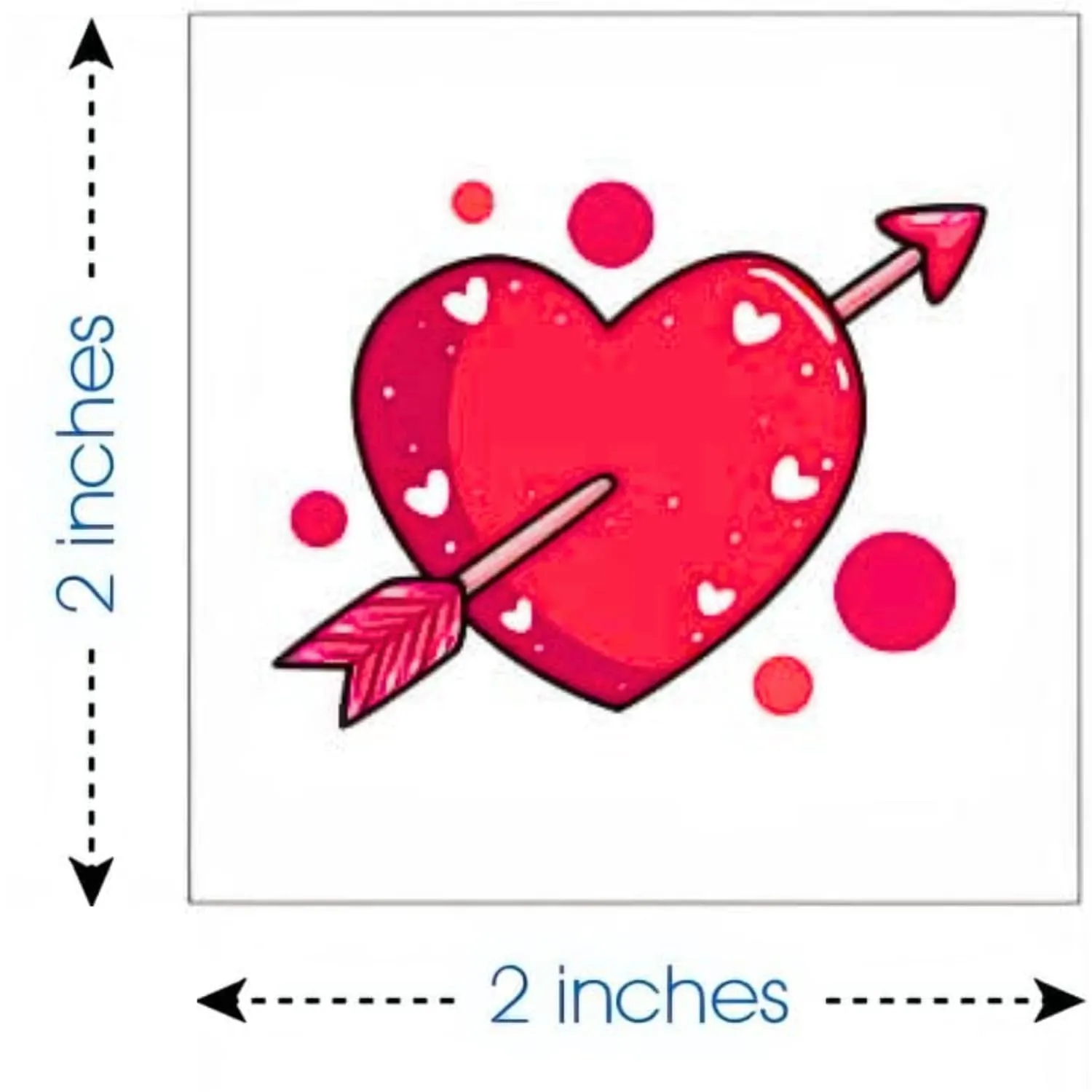 144 Valentines Tattoos for Kids - Cool Valentines Goodie Bag Stuffers, Heart Love Tattoo Stickers -Valentines for Kids Classroom Exchange - Valentines Treats, Valentine Party Favors,