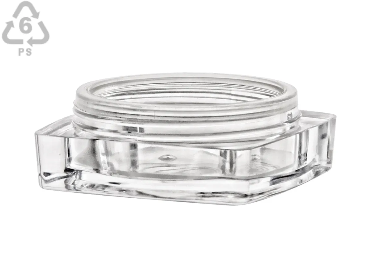 15g Cosmetic Jars With 48-400 Lids -  Pack Of 10