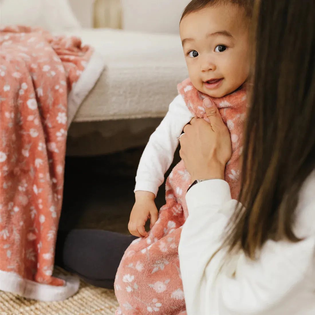 1.5TOG Plush Sleep Bag - Flowers