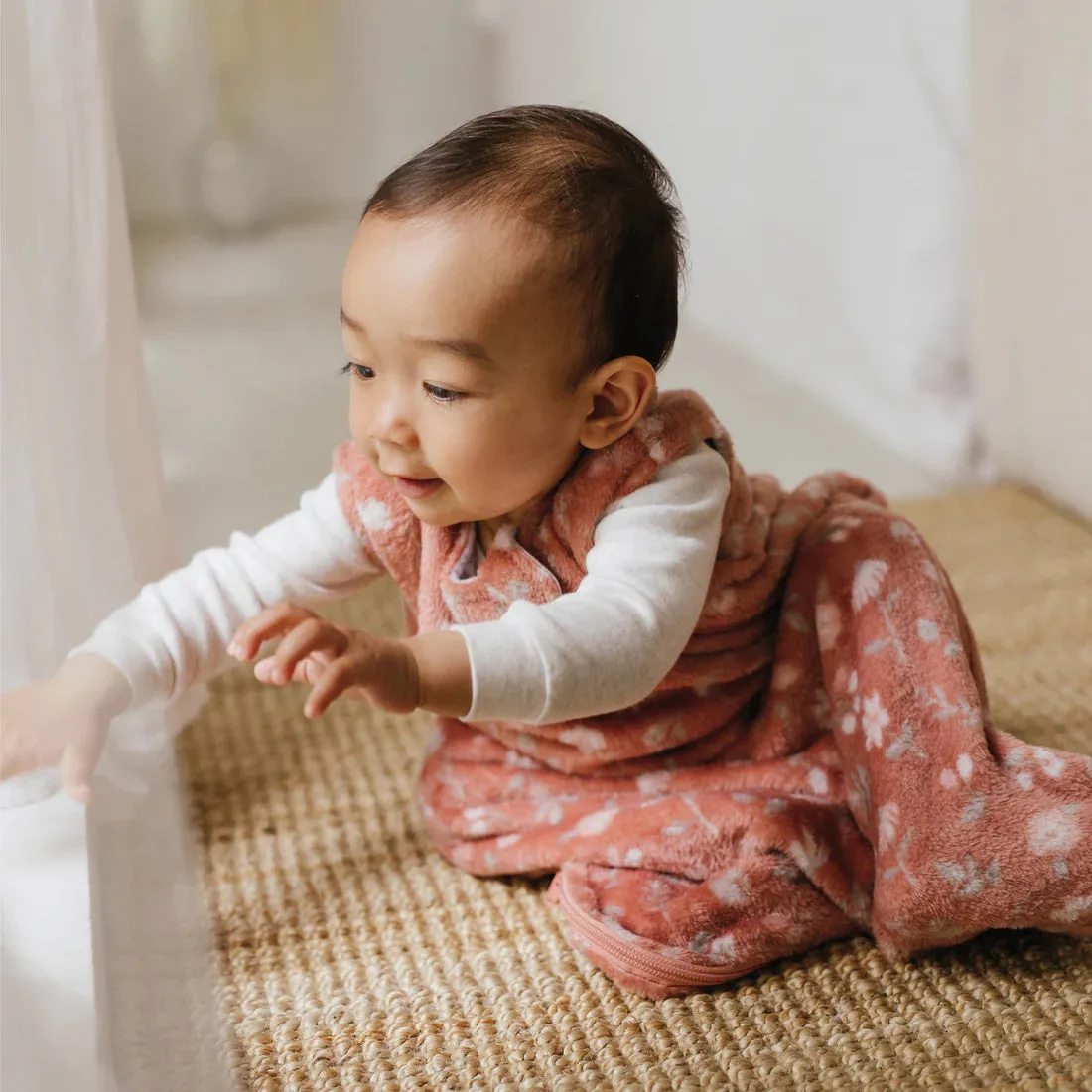 1.5TOG Plush Sleep Bag - Flowers