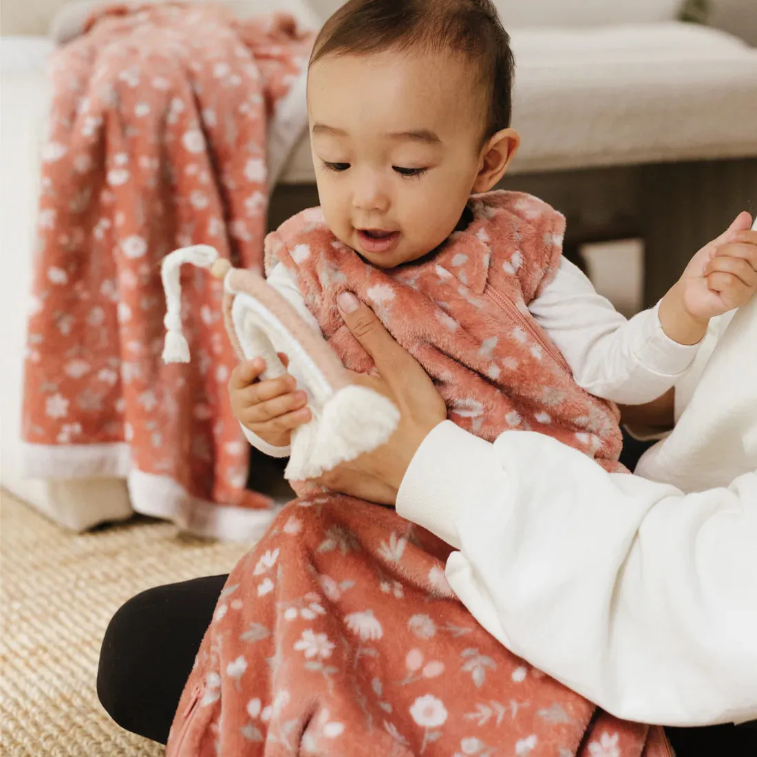 1.5TOG Plush Sleep Bag - Flowers