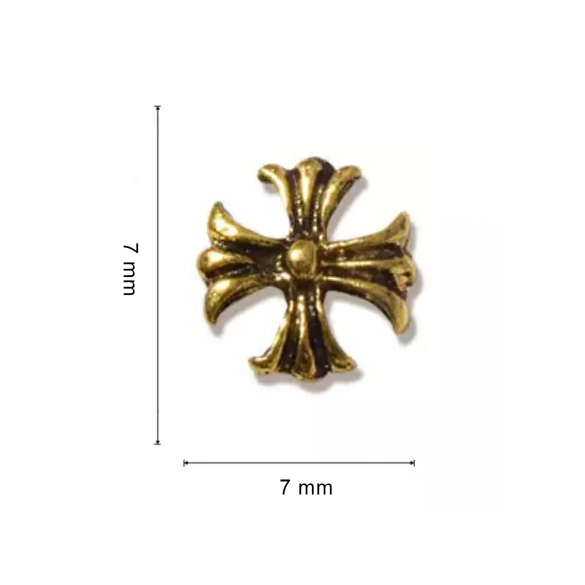 #1A Mixed Retro Nail Charms - Gold