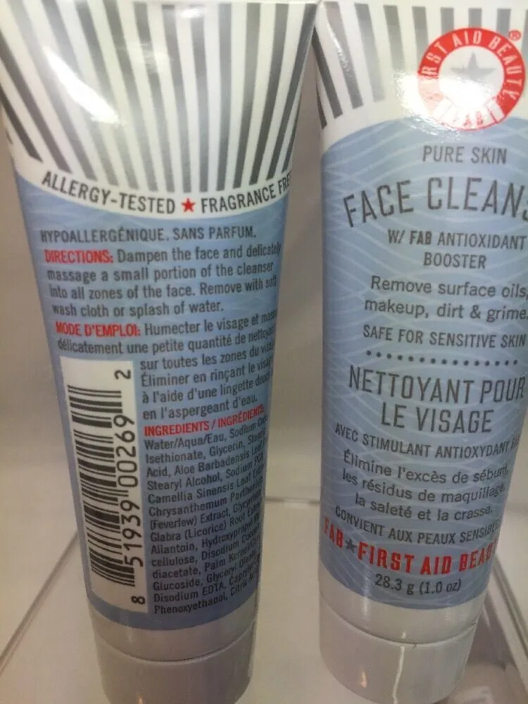 (2) First Aid Beauty Face Cleanser 1oz Travel Sz