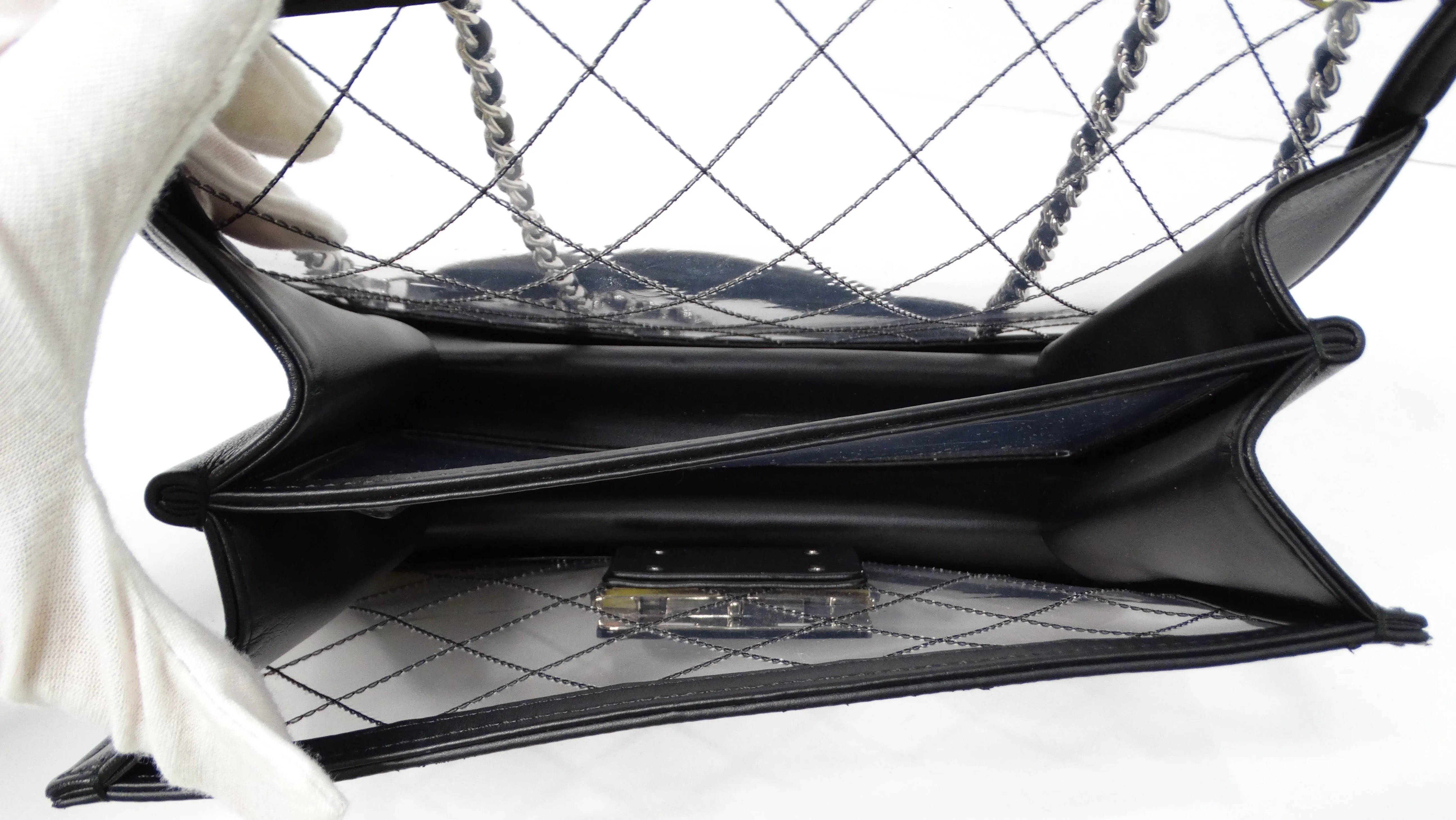 2017 Chanel PVC & Lambskin Quilted Beauty Lock Flap-Bag