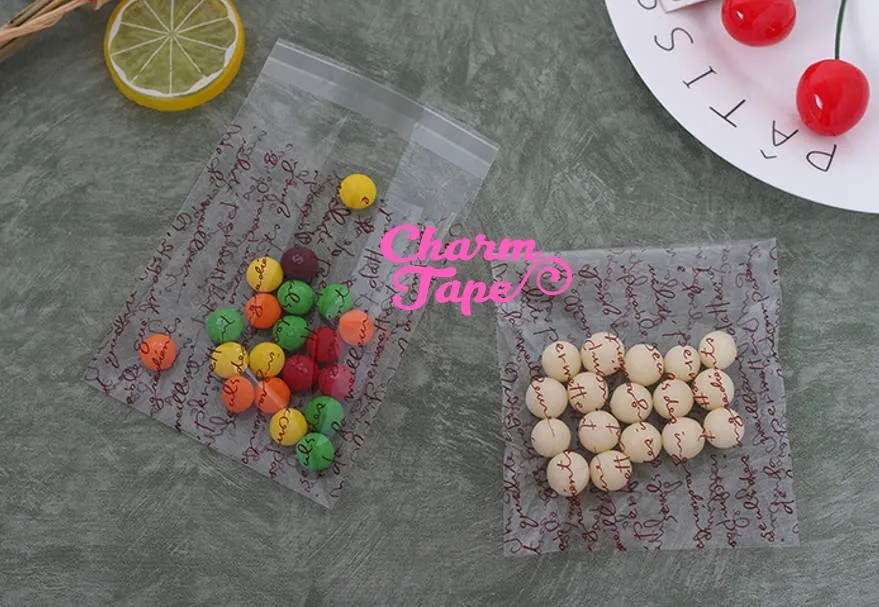 20/50/100 bags Writing Cello Bags // Poly Bags // Self Sealing bags // Wedding Favor Bags // Party Bags Set CB21