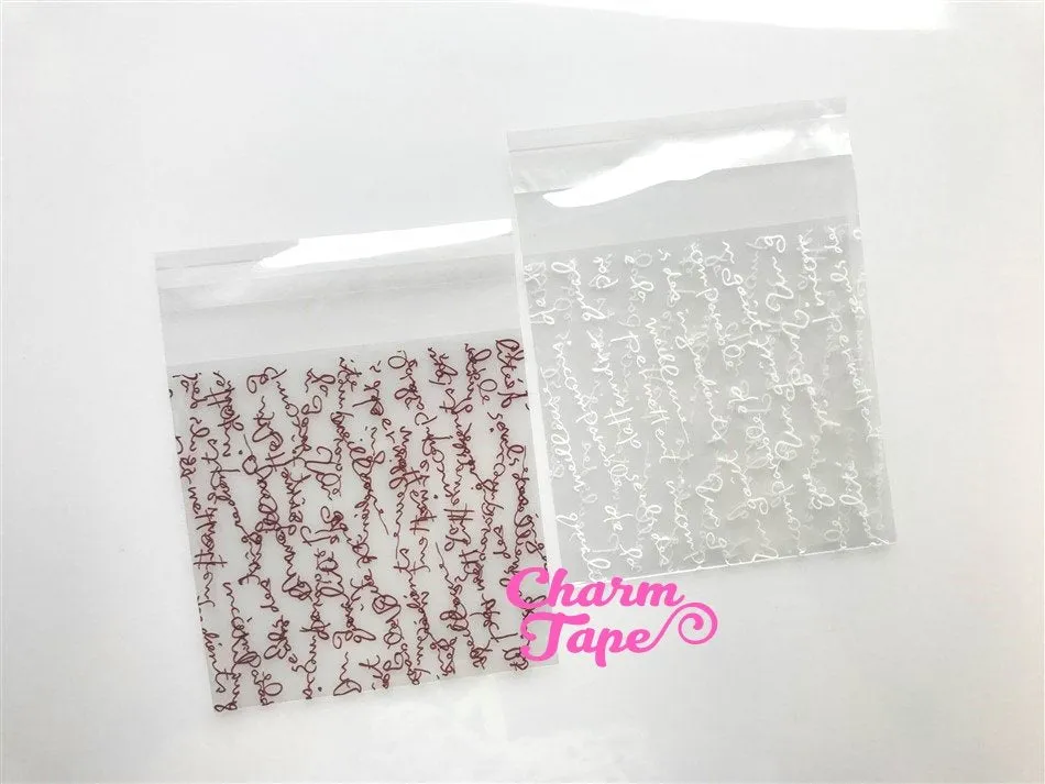 20/50/100 bags Writing Cello Bags // Poly Bags // Self Sealing bags // Wedding Favor Bags // Party Bags Set CB21