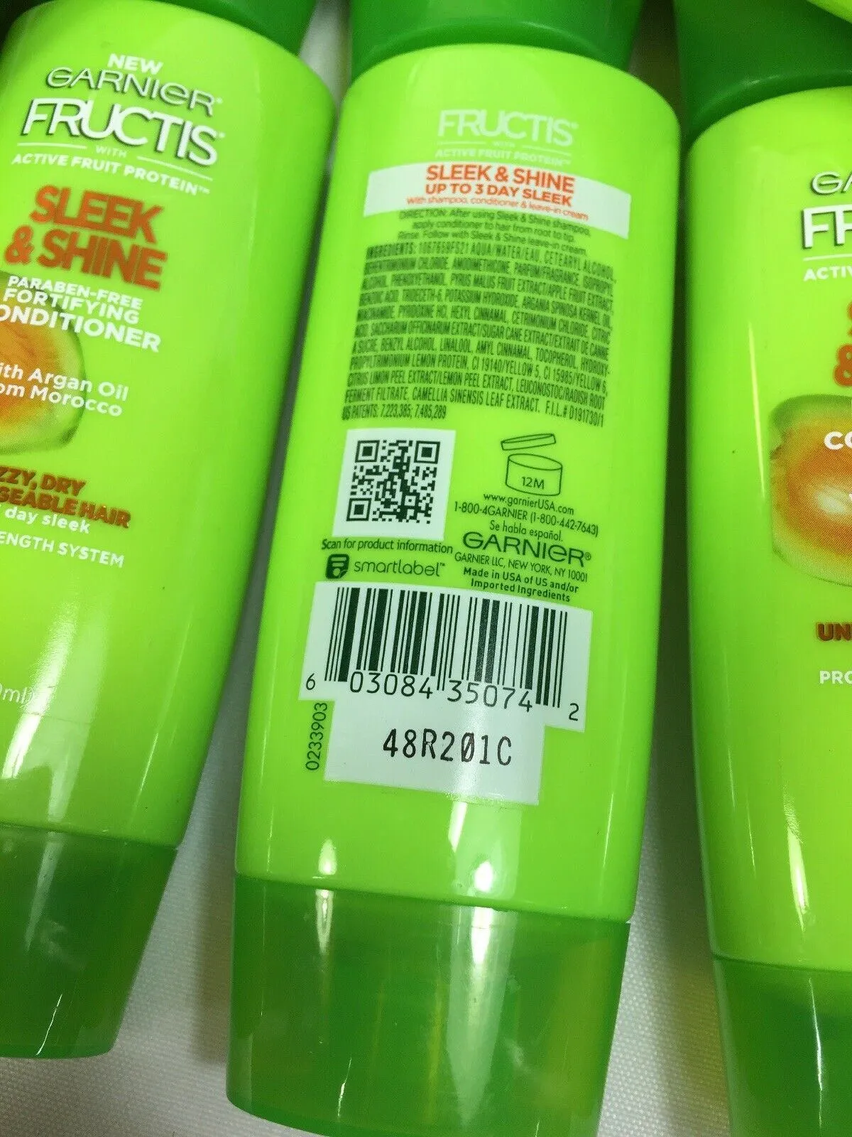 (26a) Garnier Fructis Sleek & Shine Conditioner 3oz Travel Sz