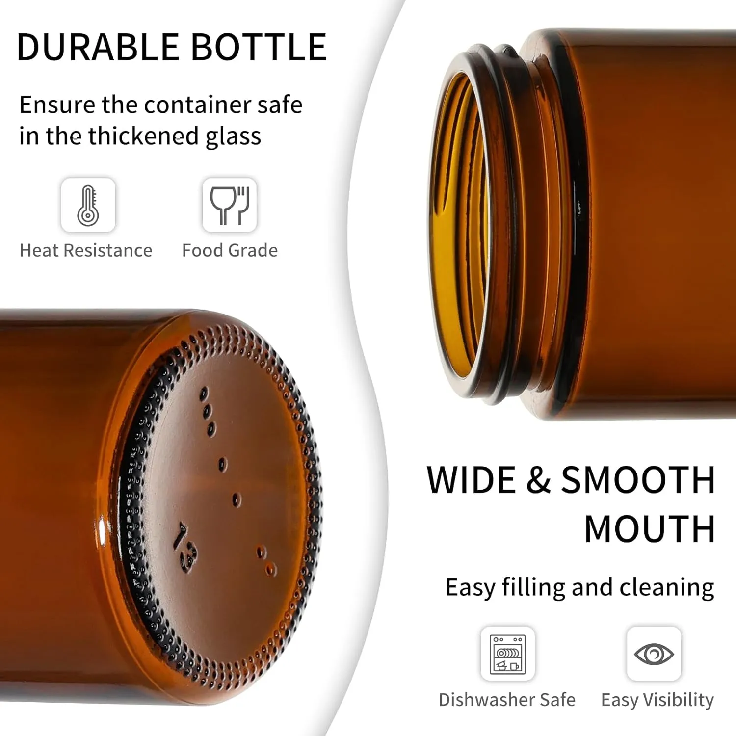 2Oz Small Glass Jars, 35 Pack Amber Glass Cosmetic Jars with Black Lids, round Sample Container with Inner Liners for Cream, Lotions, Powders and Ointments