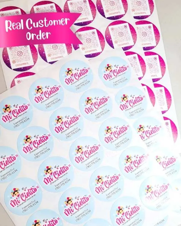 2" Custom Round Stickers (20pcs.)