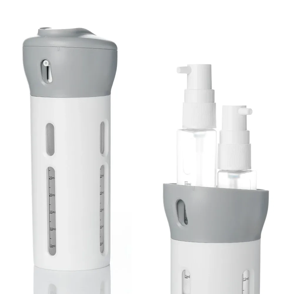 4-IN-1 LOTION SHAMPOO GEL TRAVEL DISPENSER