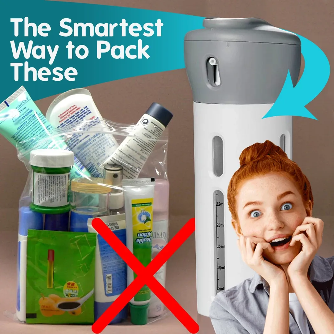 4-IN-1 LOTION SHAMPOO GEL TRAVEL DISPENSER