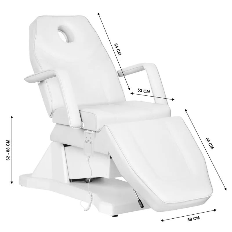 Activeshop Electric Cosmetic Chair Soft 1 Motor White
