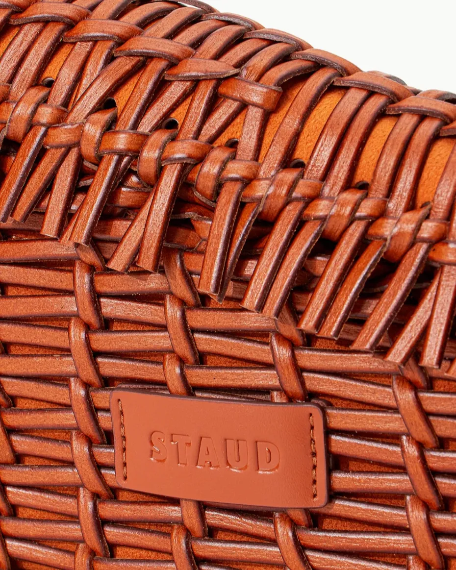 Acute Woven Crossbody Bag | Tan