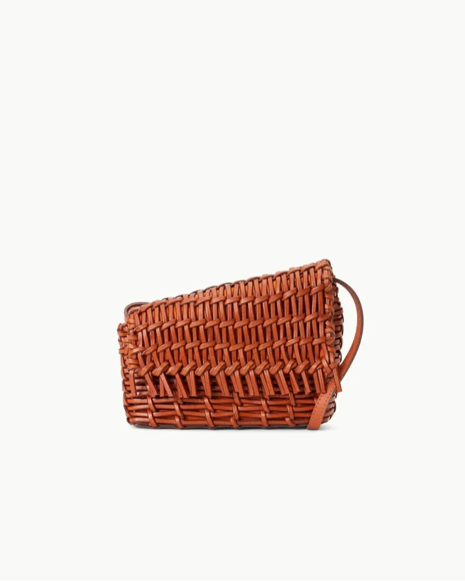 Acute Woven Crossbody Bag | Tan