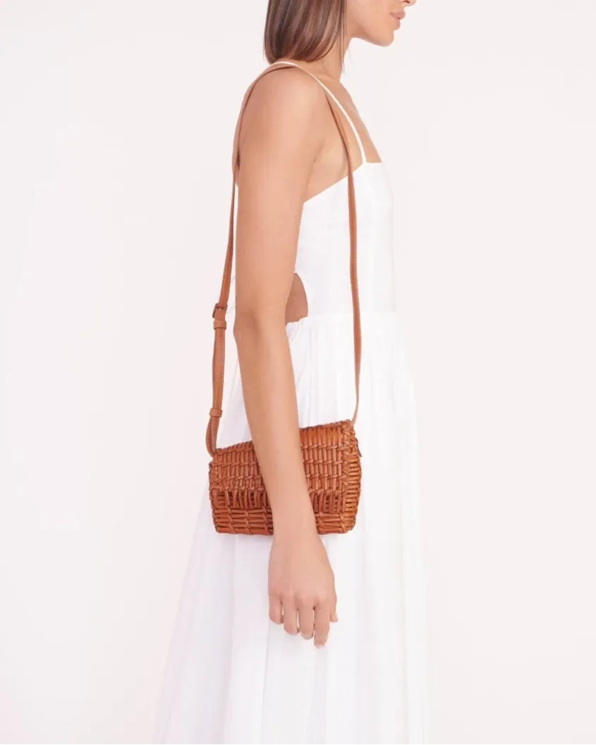 Acute Woven Crossbody Bag | Tan