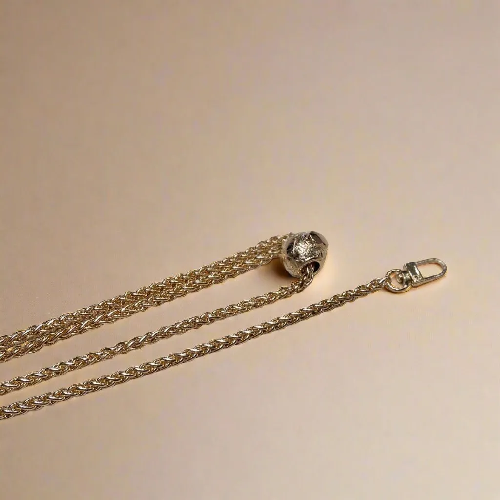 Adjustable 5mm plait weave metal chain