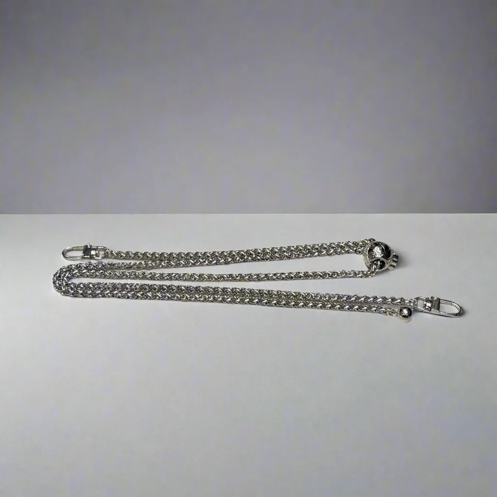 Adjustable 5mm plait weave metal chain