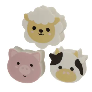 Adoramals Farm Eraser Set