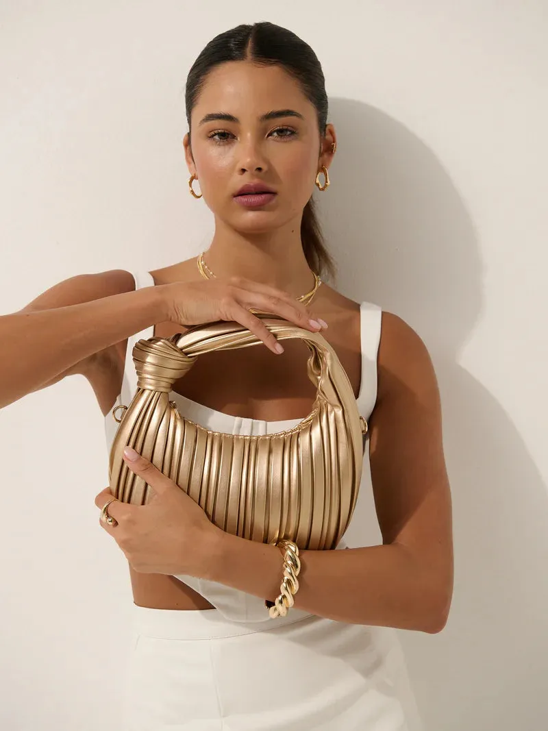 Amareto Knotted Glow Party Bag - Gold