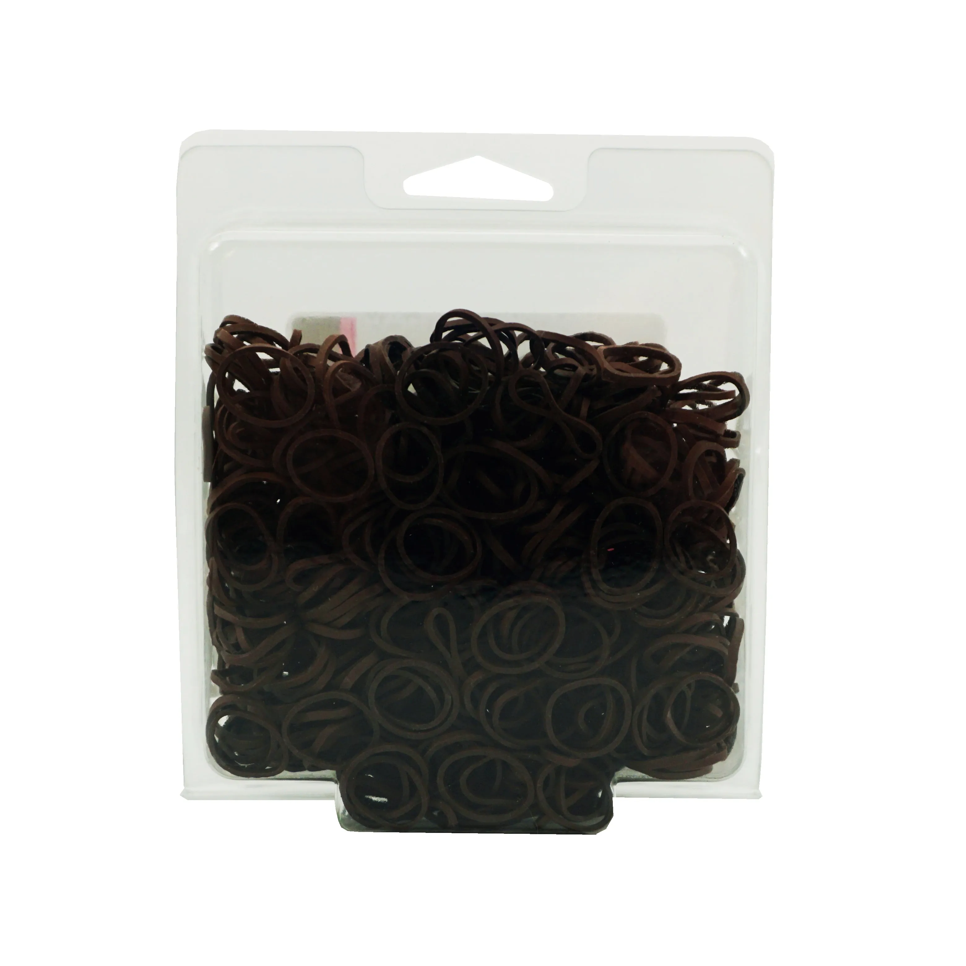Amelia Beauty | 1/2in, Brown, Elastic Rubber Band Pony Tail Holders | Made in USA, Ideal for Ponytails, Braids, Twists, Dreadlocks, Styling Accessories for Women, Men and Girls | 1000 Pack