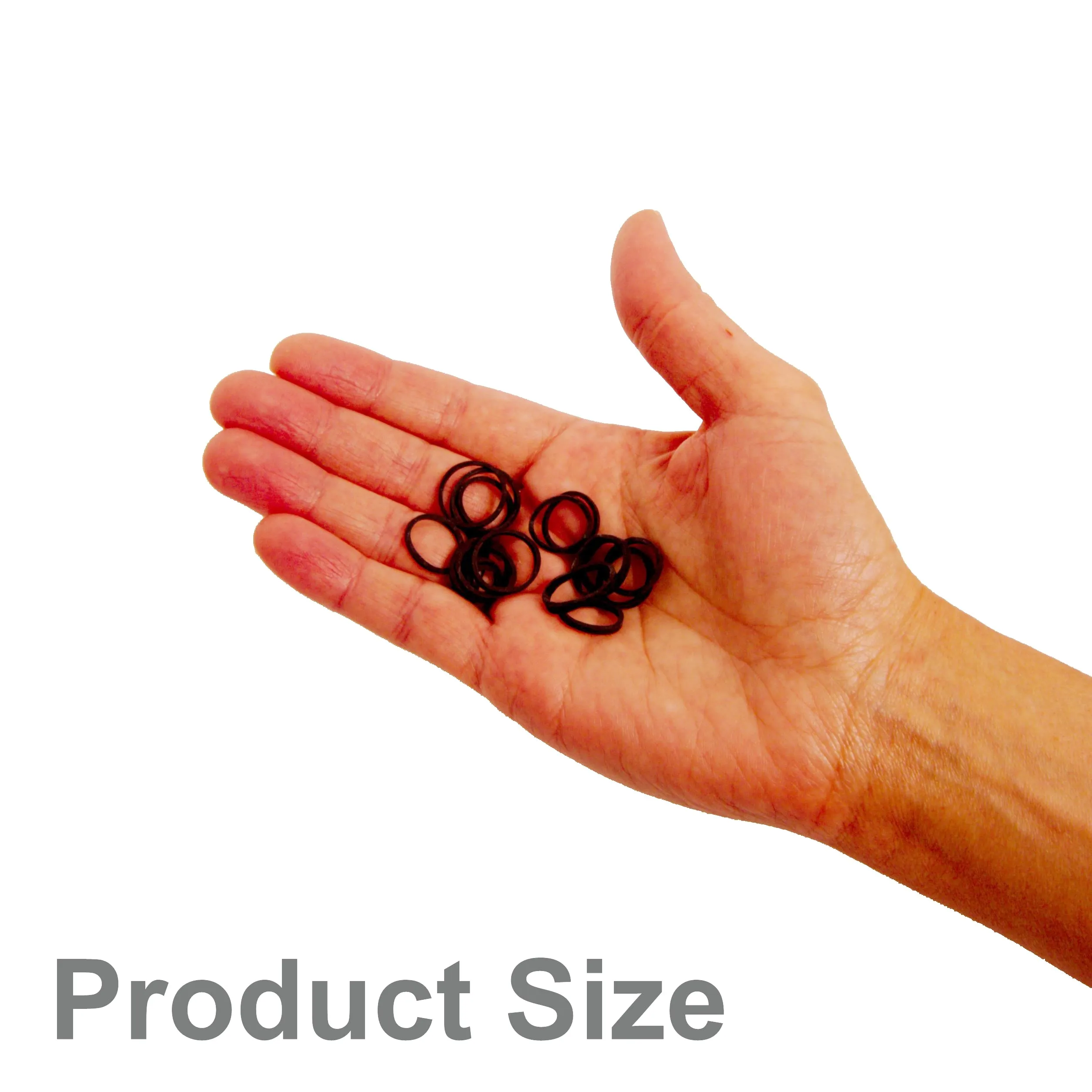 Amelia Beauty | 1/2in, Brown, Elastic Rubber Band Pony Tail Holders | Made in USA, Ideal for Ponytails, Braids, Twists, Dreadlocks, Styling Accessories for Women, Men and Girls | 1000 Pack