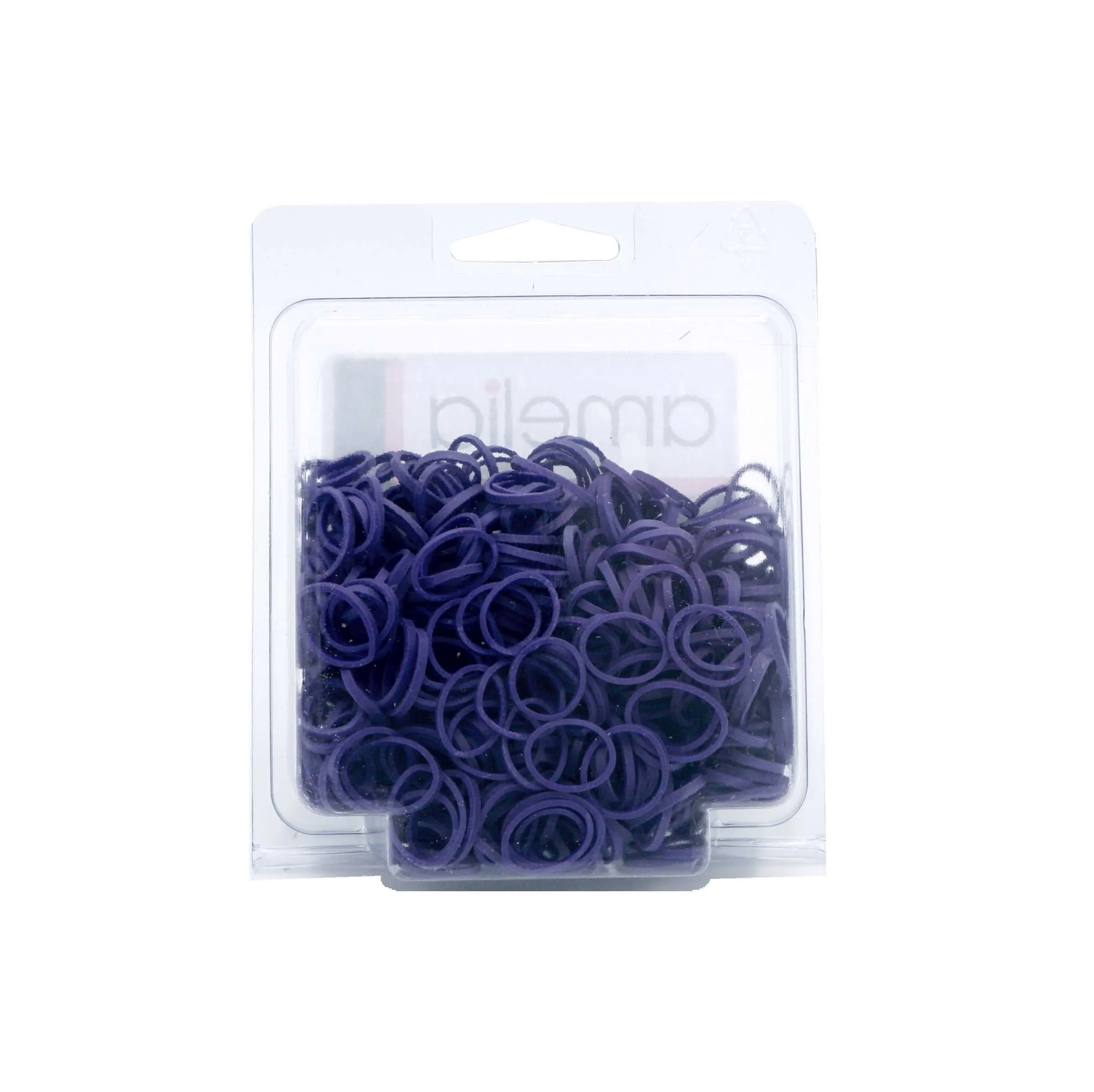 Amelia Beauty | 1/2in, Purple, Elastic Rubber Band Pony Tail Holders | Made in USA, Ideal for Ponytails, Braids, Twists, Dreadlocks, Styling Accessories for Women, Men and Girls | 500 Pack
