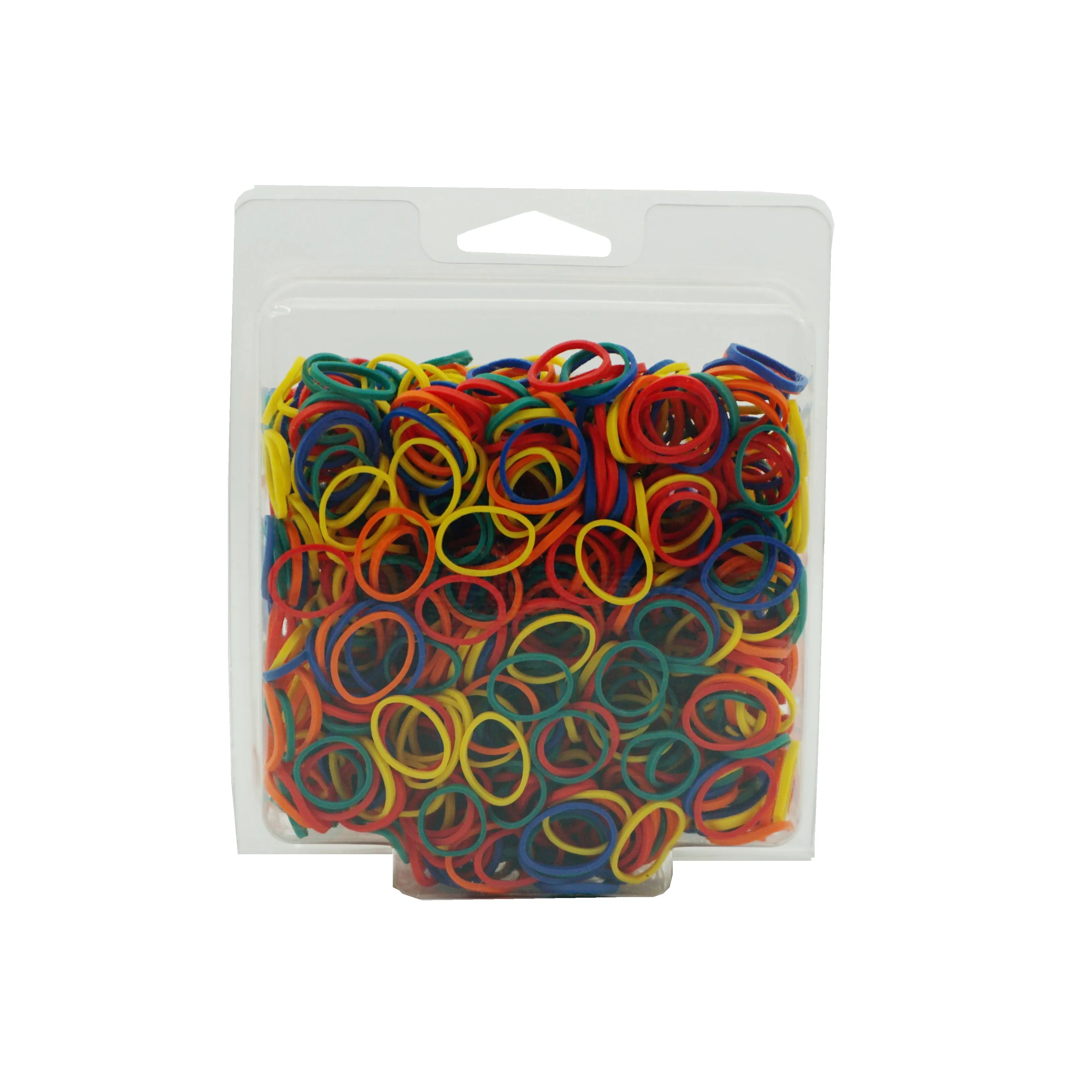 Amelia Beauty | 1/2in, Rainbow Mix, Elastic Rubber Band Pony Tail Holders | Made in USA, Ideal for Ponytails, Braids, Twists, Dreadlocks, Styling Accessories for Women, Men and Girls | 1000 Pack