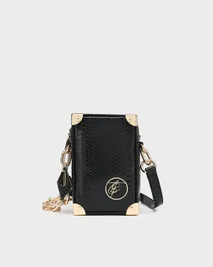 Apollo 1 Boxy Chic Messenger Bag in Black