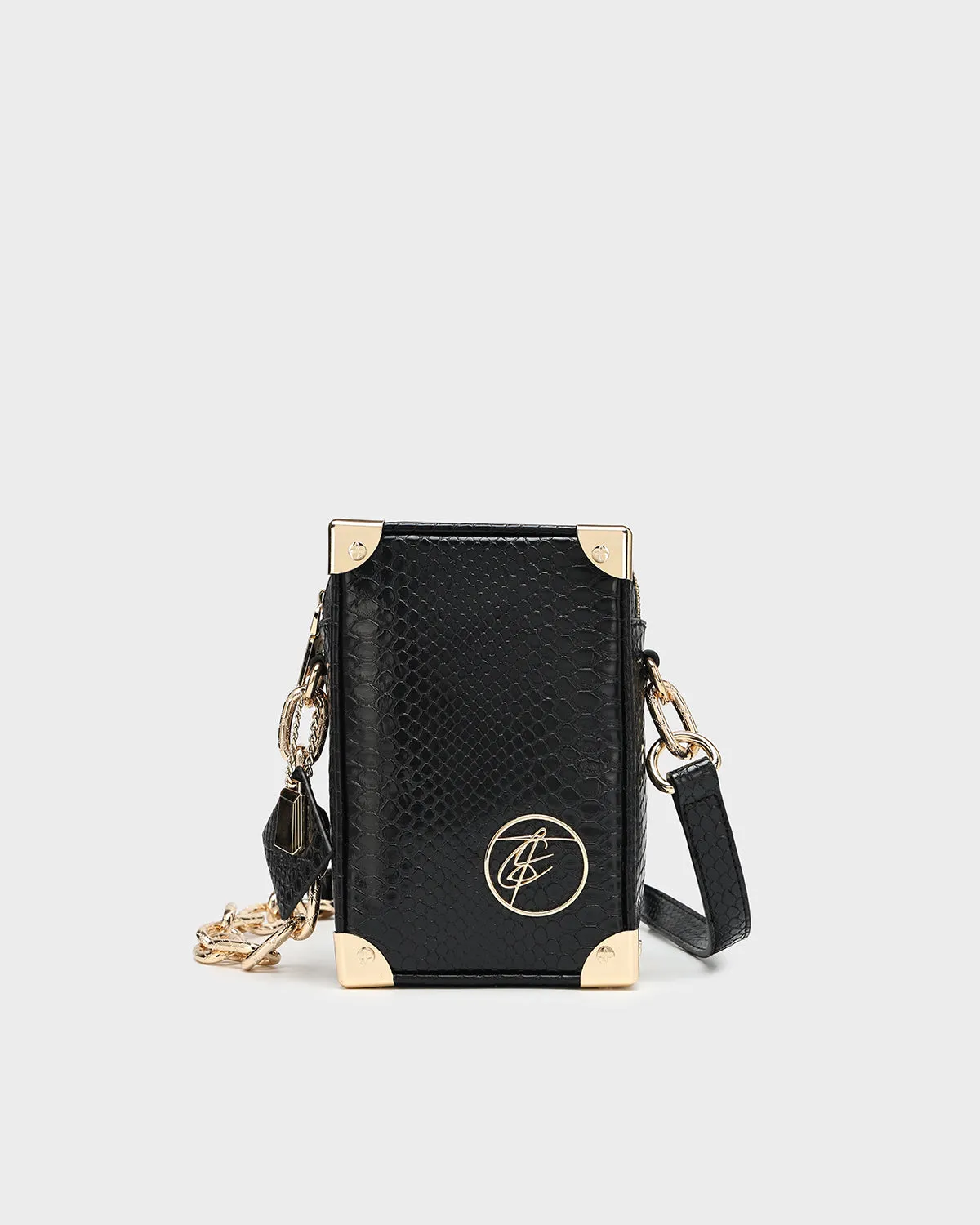 Apollo 1 Boxy Chic Messenger Bag in Black