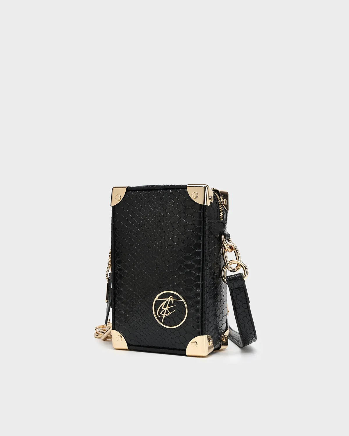 Apollo 1 Boxy Chic Messenger Bag in Black