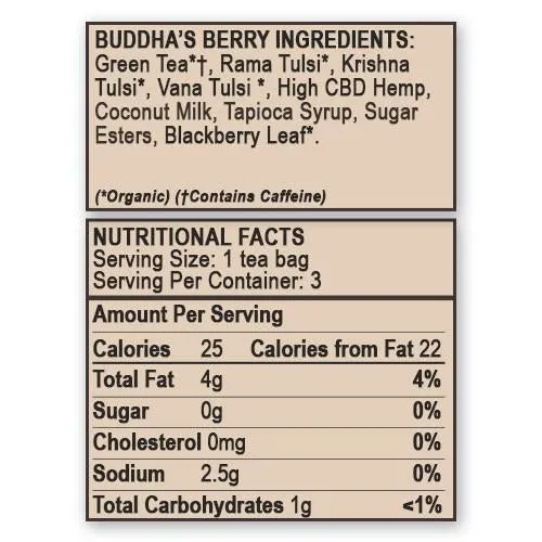 APOTHECARY CBD HEMP TEA | BUDDHA'S BERRY