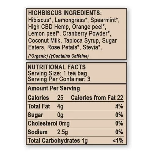 APOTHECARY CBD HEMP TEA | HIGHBISCUS
