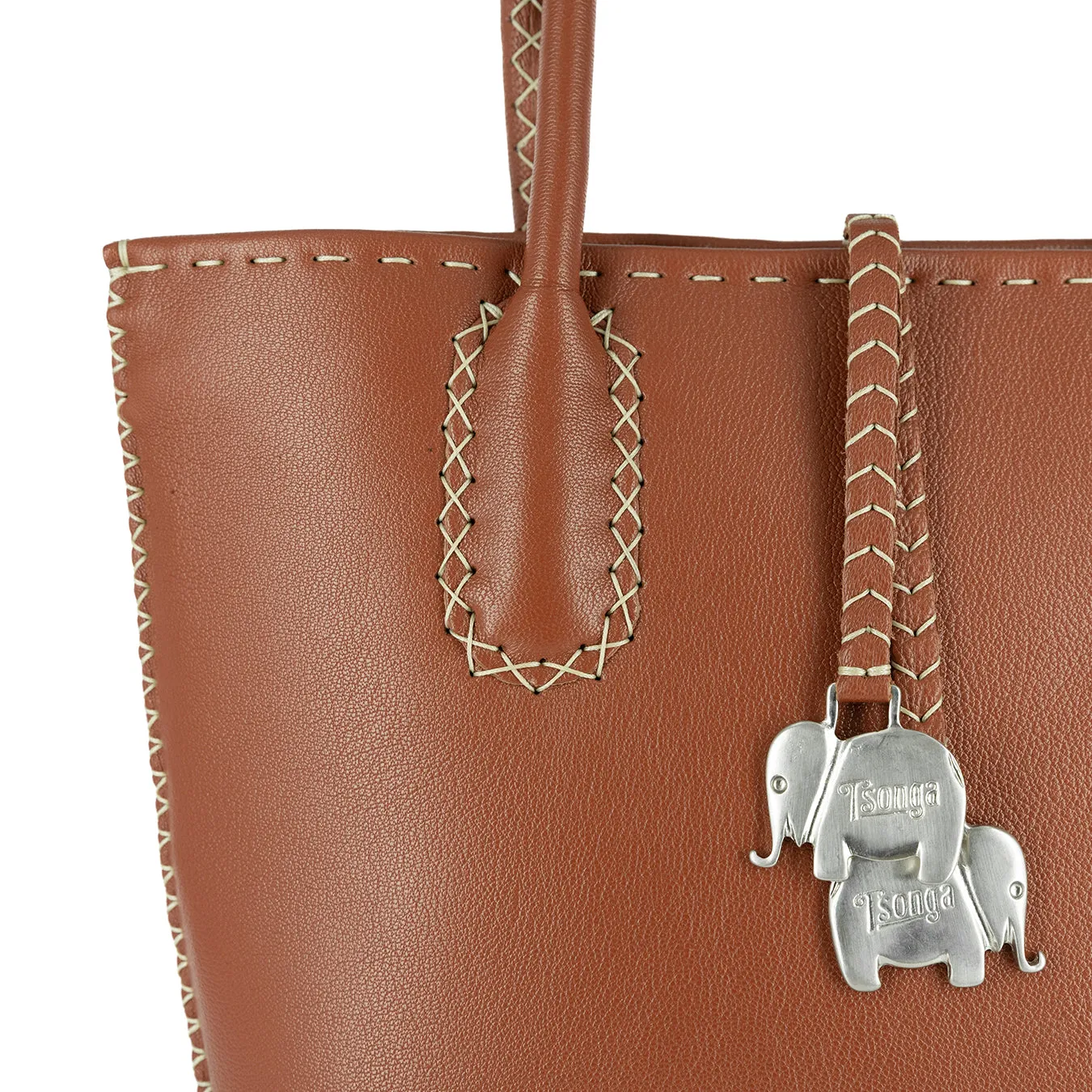 Azetha : Ladies Leather Shopper Handbag in Suede Cayak