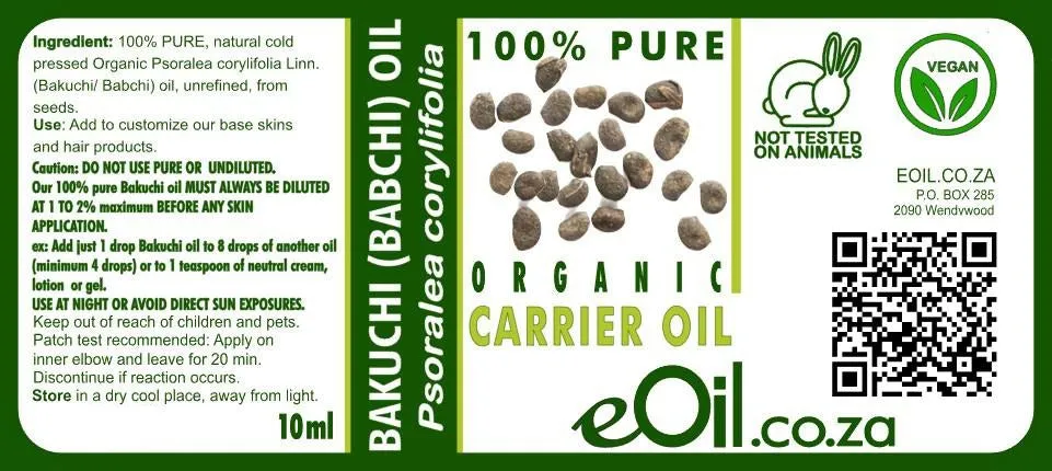 Babchi - Bakuchi - Seed Carrier Ayurveda Oil Organic