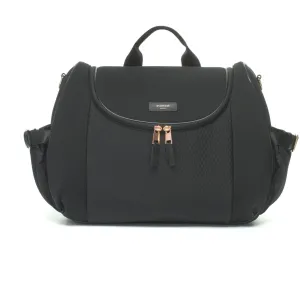 Baby Bag - Storksak Poppy Luxe Black Scuba