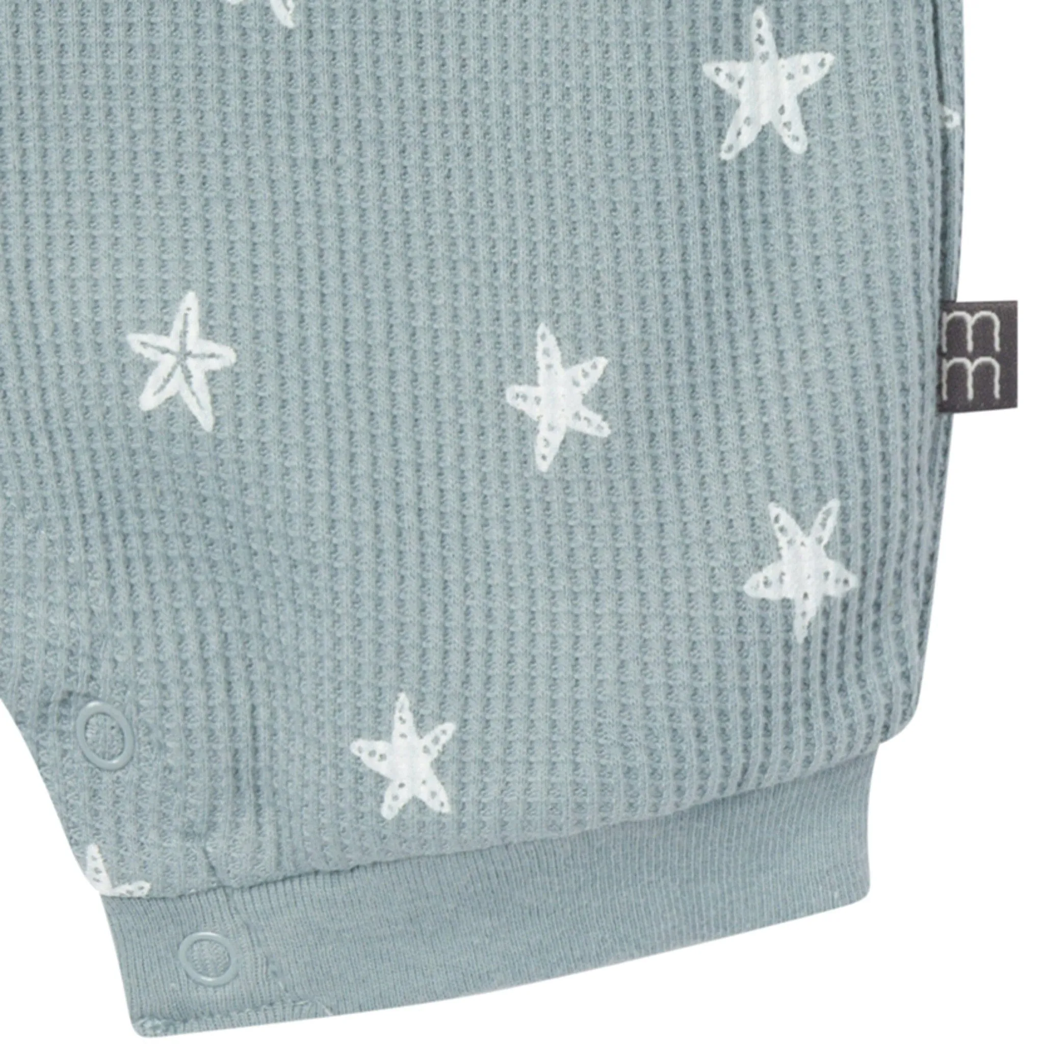 Baby Boys Teal Starfish Sleeveless Romper