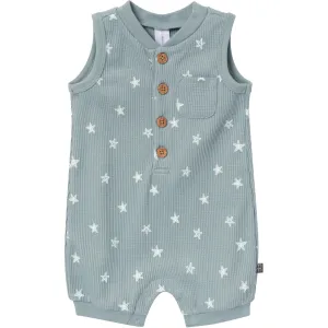 Baby Boys Teal Starfish Sleeveless Romper