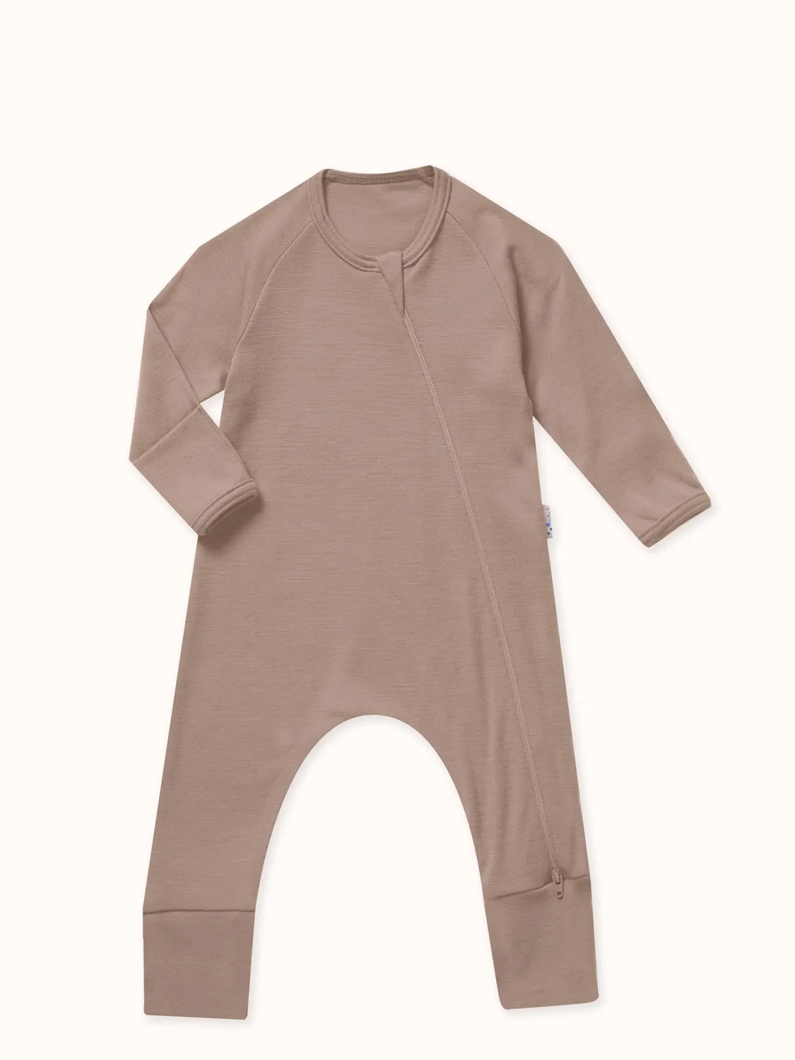 Baby Merino Zip Sleepsuit