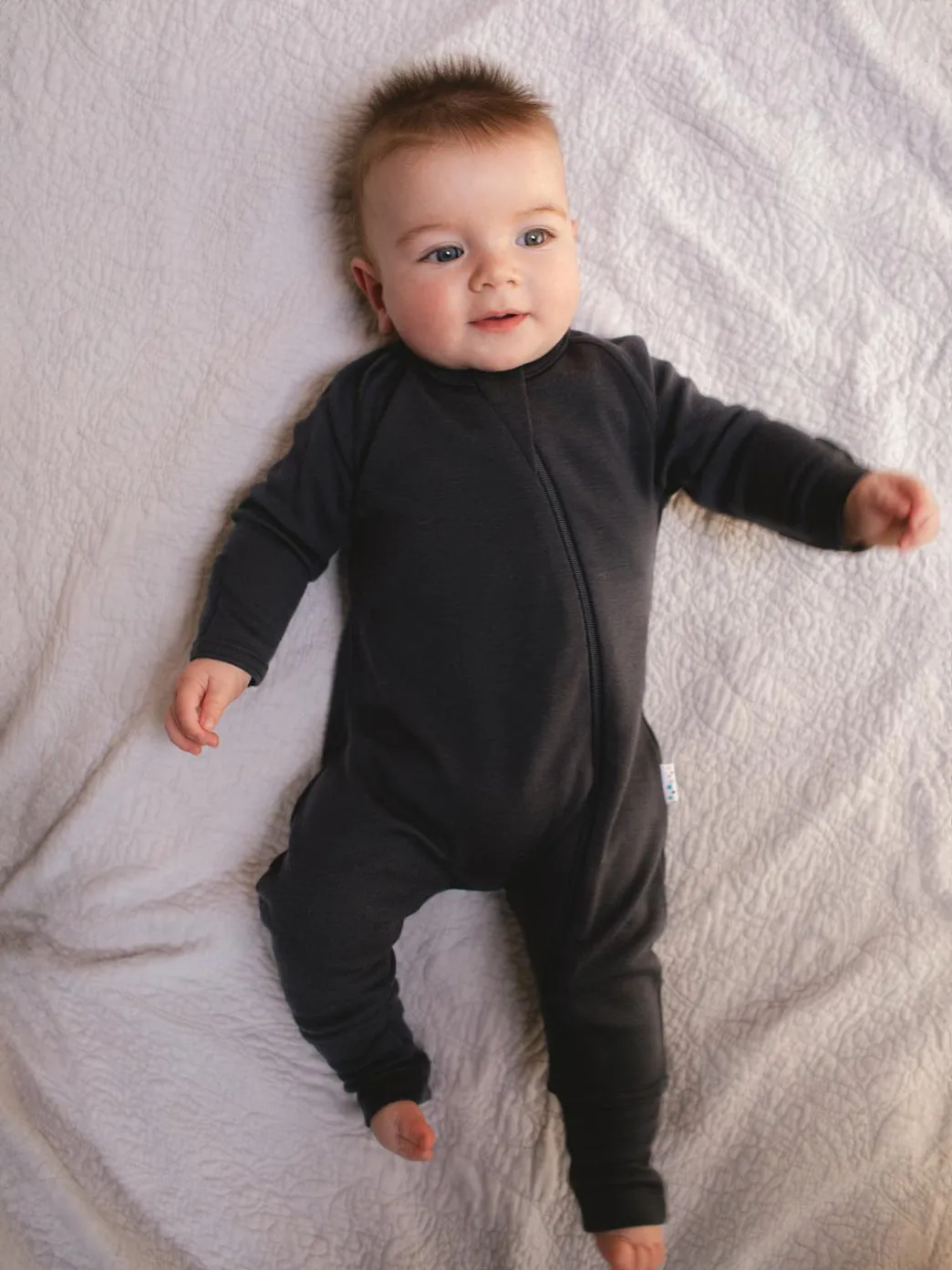 Baby Merino Zip Sleepsuit