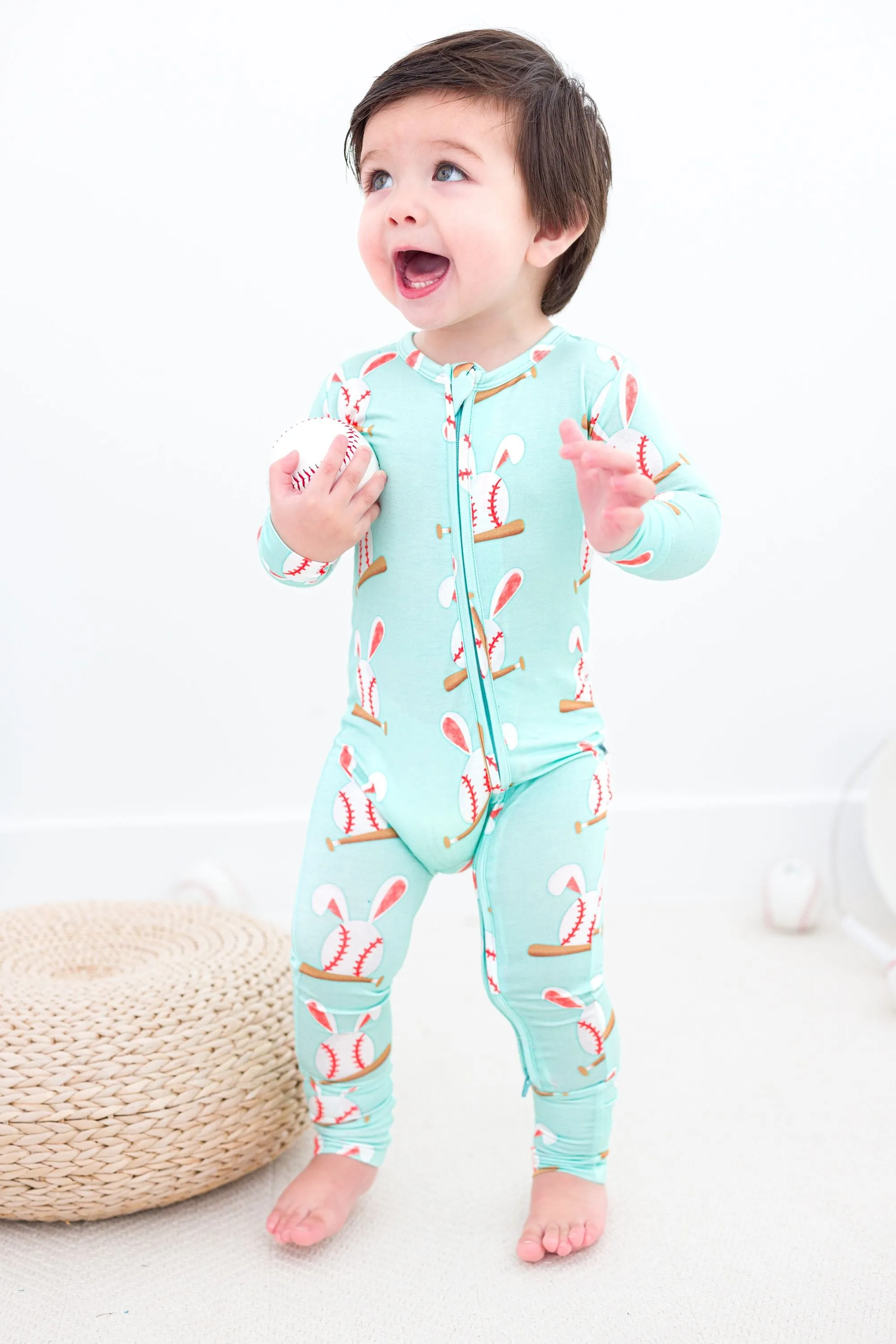 baseball bunnies convertible romper