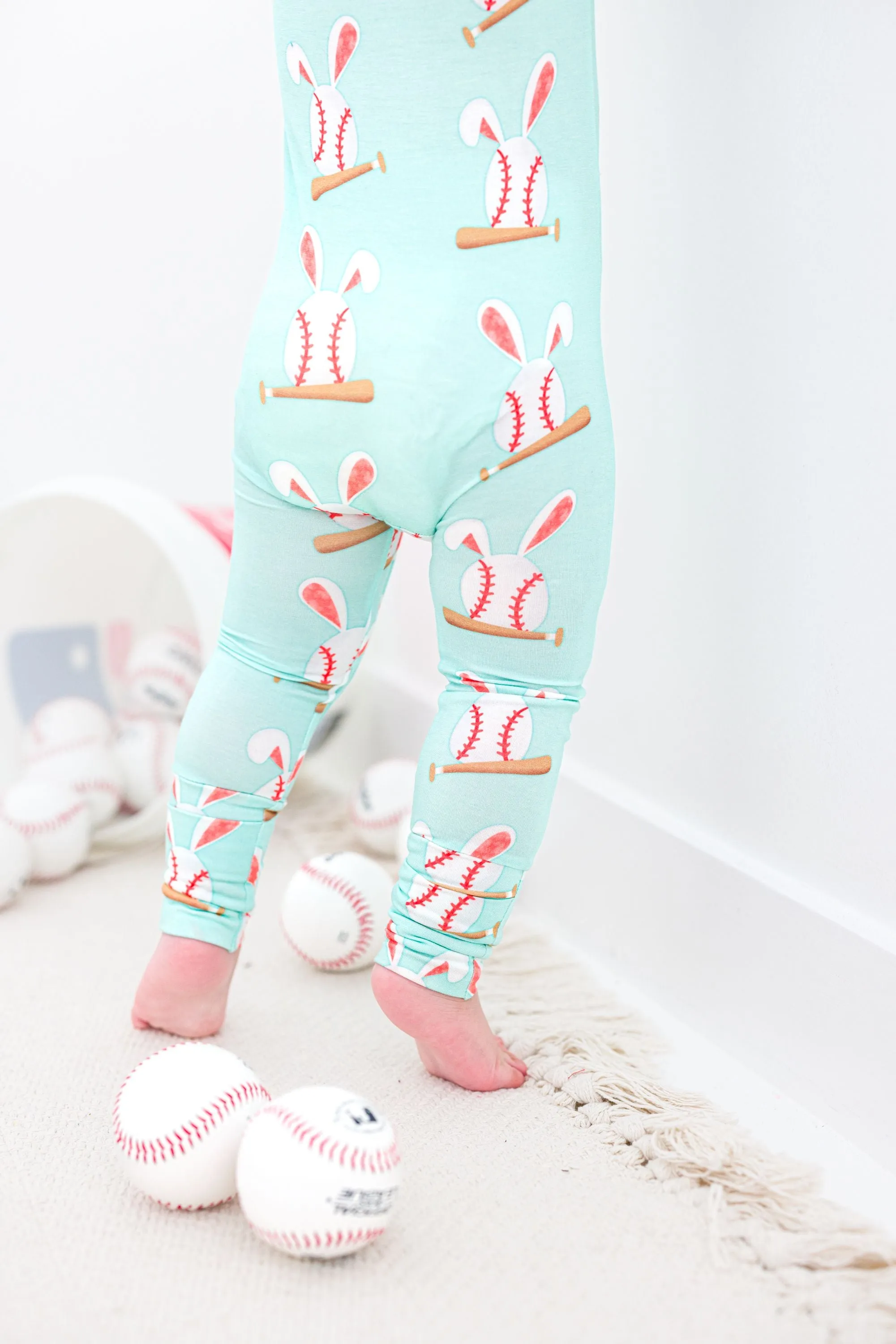 baseball bunnies convertible romper