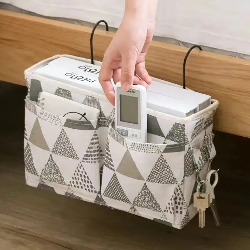 Bedside Caddying Bed Organizer Storage Bag Pocket for Dorm Rooms Rails Bedroom Dorm Kitchen Organization Storage Bag