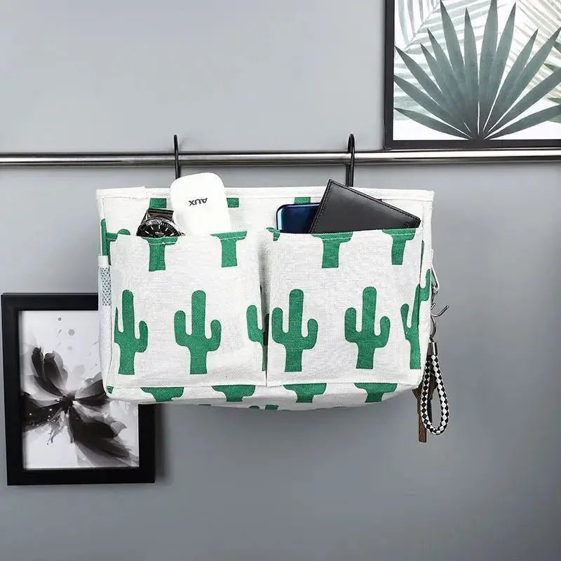 Bedside Caddying Bed Organizer Storage Bag Pocket for Dorm Rooms Rails Bedroom Dorm Kitchen Organization Storage Bag