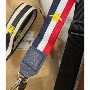 Bee Wrist Strap | Red & Navy